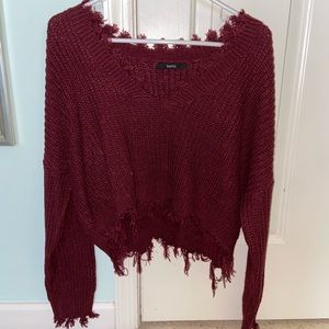 Maroon Zaful Sweater